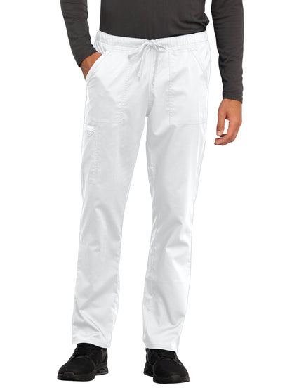 Unisex 4-Pocket Tapered Leg Drawstring Pant - WW020 - White