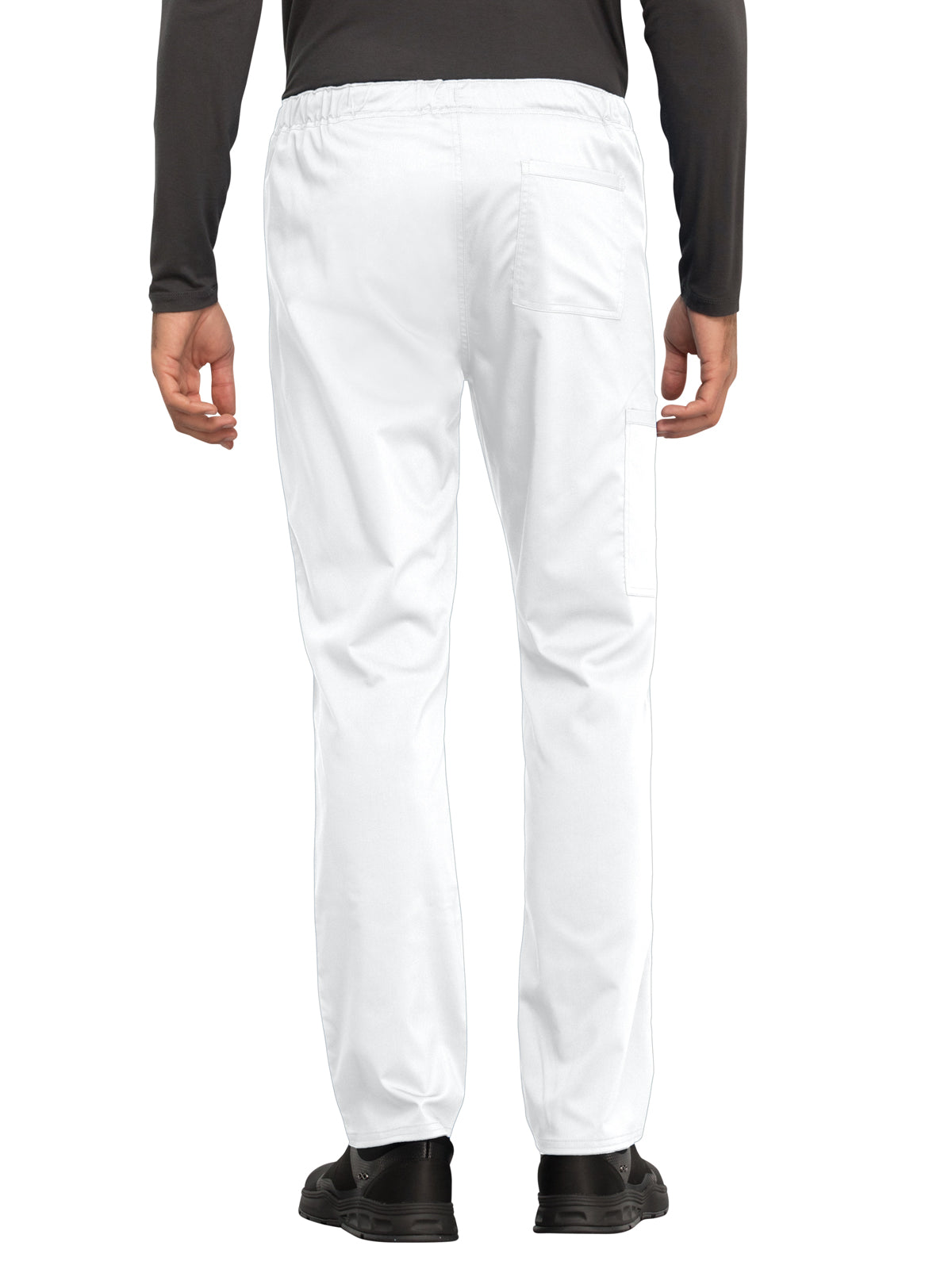 Unisex 4-Pocket Tapered Leg Drawstring Pant - WW020 - White