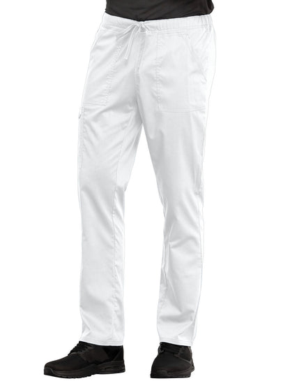 Unisex 4-Pocket Tapered Leg Drawstring Pant - WW020 - White