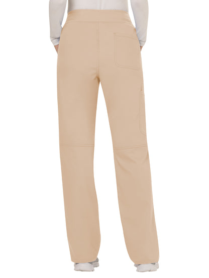 Women's 4-Pocket Mid Rise Straight Leg Pull-on Pant - WW110 - Khaki