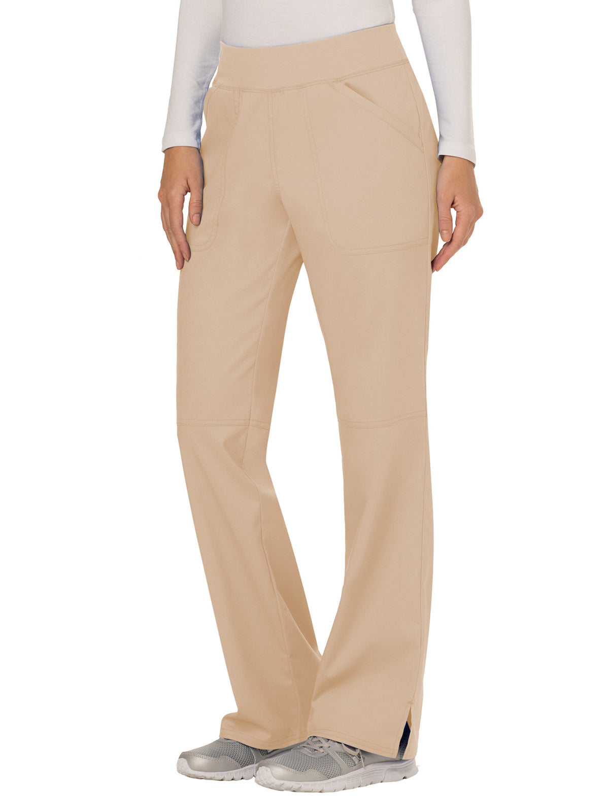 Women's 4-Pocket Mid Rise Straight Leg Pull-on Pant - WW110 - Khaki