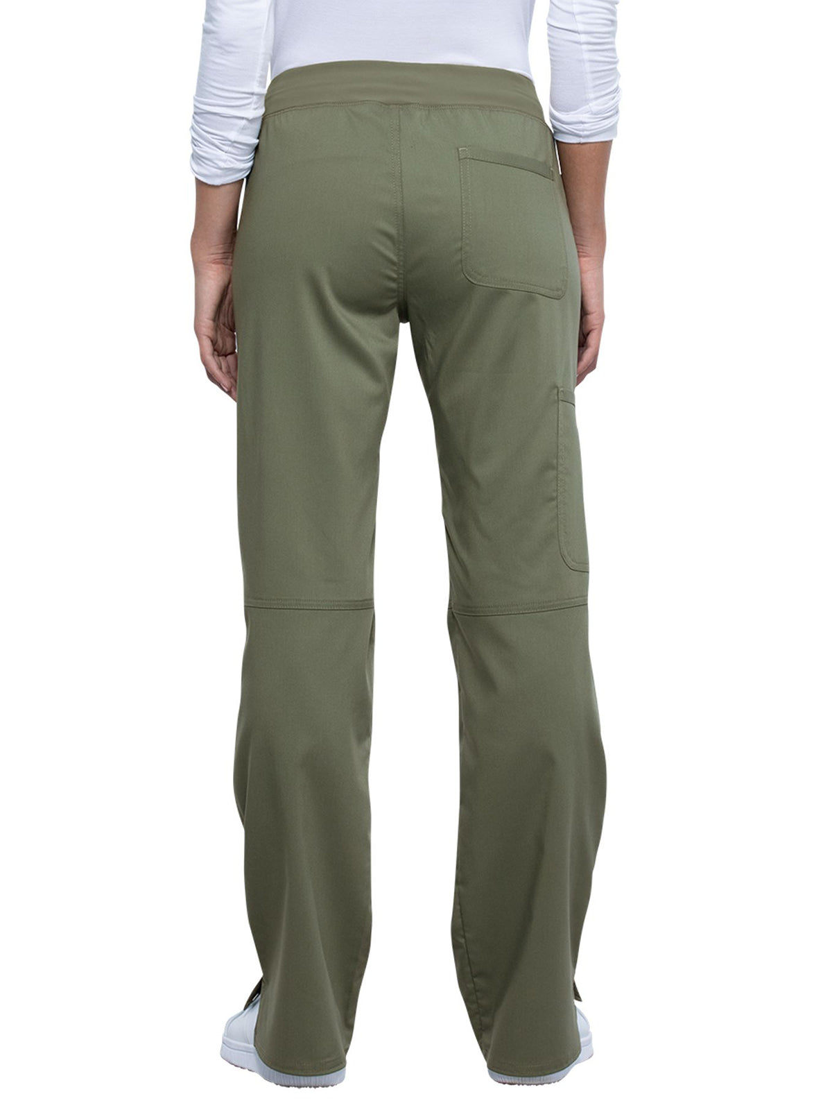 Women's 4-Pocket Mid Rise Straight Leg Pull-on Pant - WW110 - Olive
