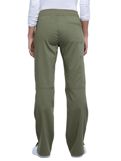Women's 4-Pocket Mid Rise Straight Leg Pull-on Pant - WW110 - Olive