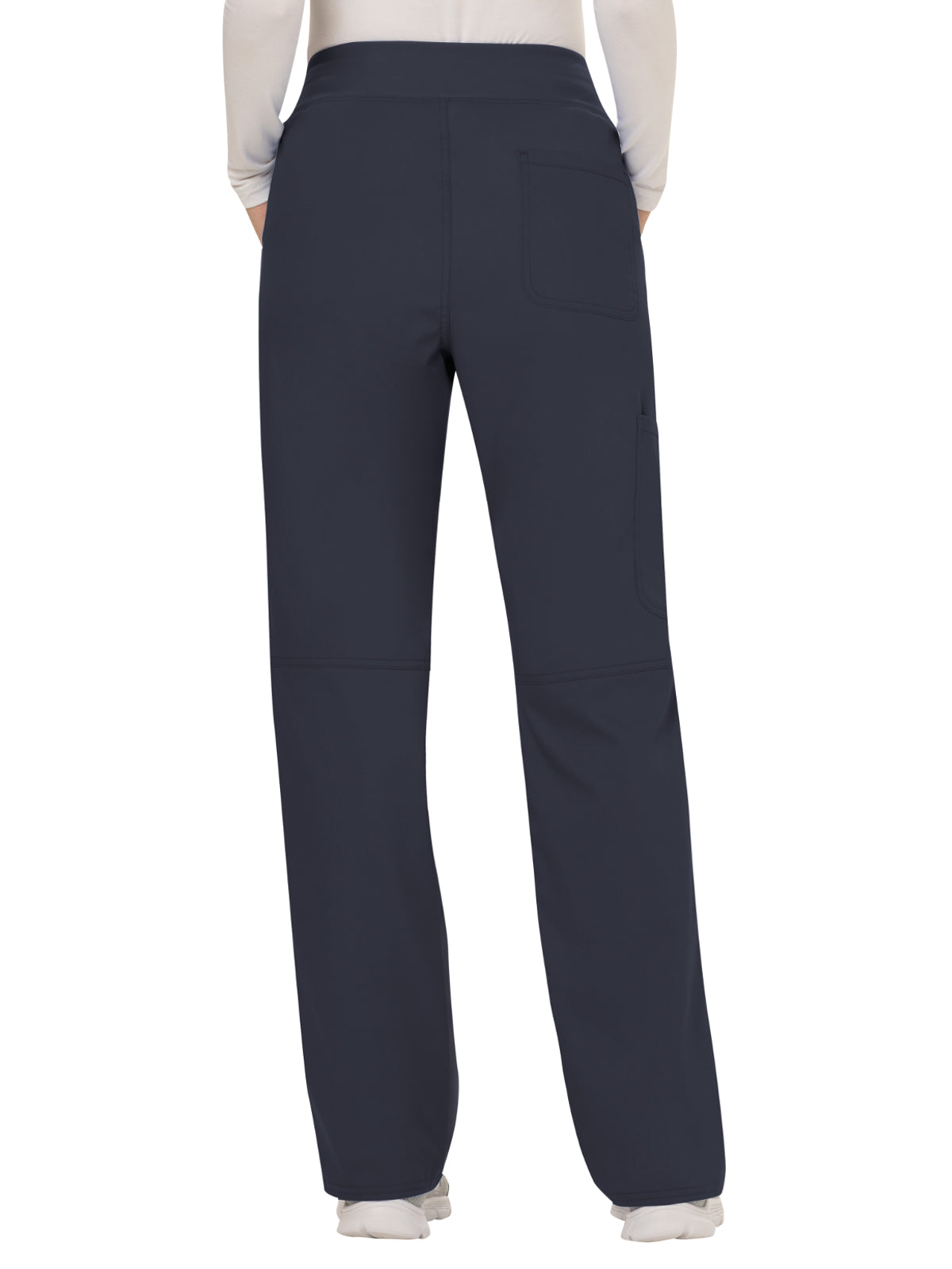 Women's 4-Pocket Mid Rise Straight Leg Pull-on Pant - WW110 - Pewter