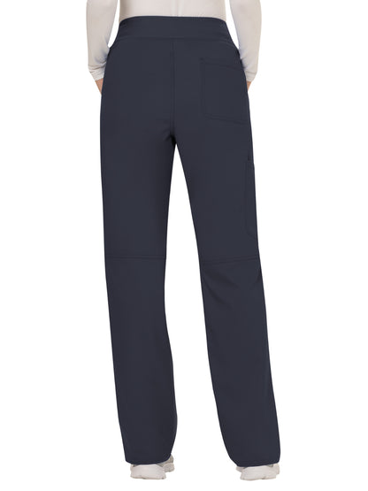 Women's 4-Pocket Mid Rise Straight Leg Pull-on Pant - WW110 - Pewter