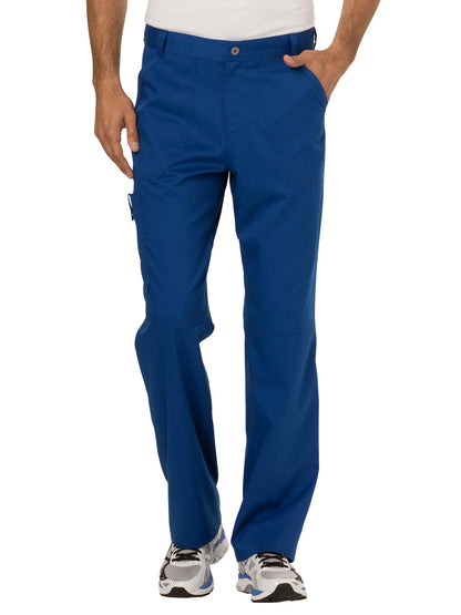 Men's Drawstring Fly Front Scrub Pant - WW140 - Galaxy Blue