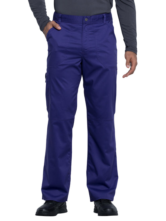 Men's Drawstring Fly Front Scrub Pant - WW140 - Grape