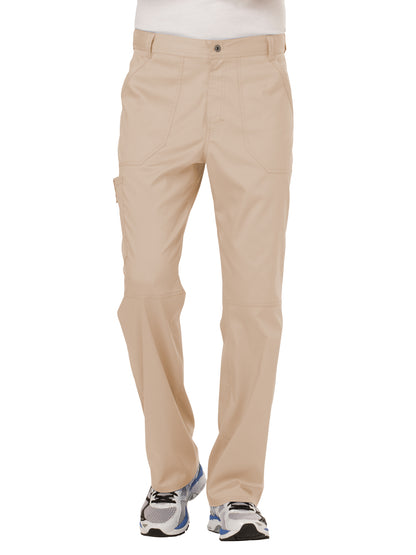 Men's Drawstring Fly Front Scrub Pant - WW140 - Khaki