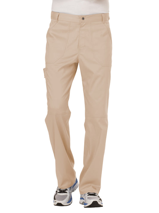 Men's Drawstring Fly Front Scrub Pant - WW140 - Khaki