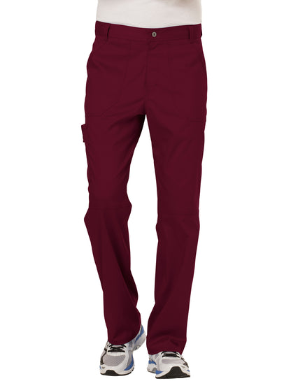 Men's Drawstring Fly Front Scrub Pant - WW140 - Wine