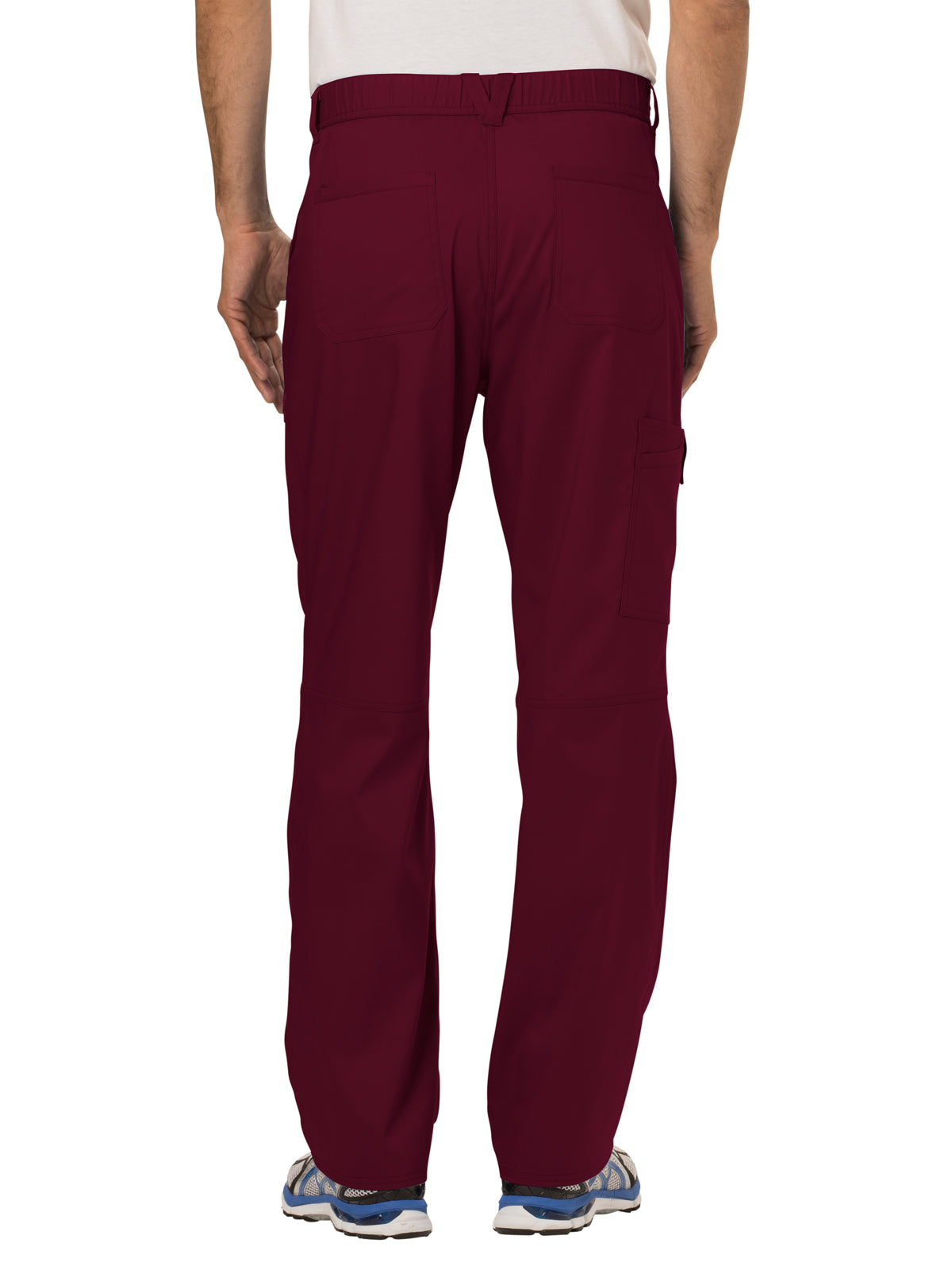 Men's Drawstring Fly Front Scrub Pant - WW140 - Wine