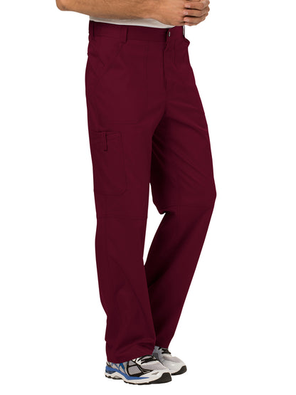 Men's Drawstring Fly Front Scrub Pant - WW140 - Wine