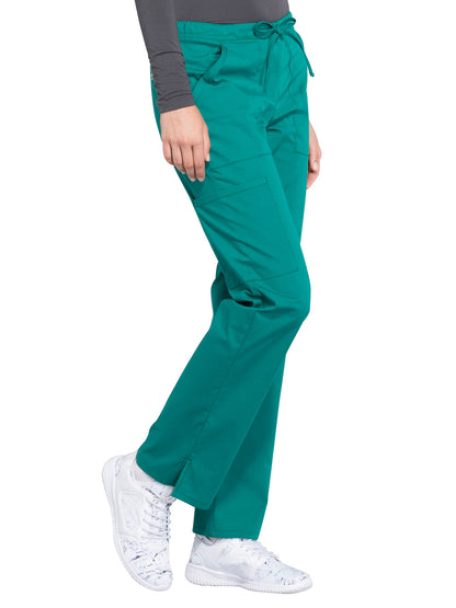 Women's Mid Rise Straight Leg Drawstring Pant - WW160 - Hunter Green