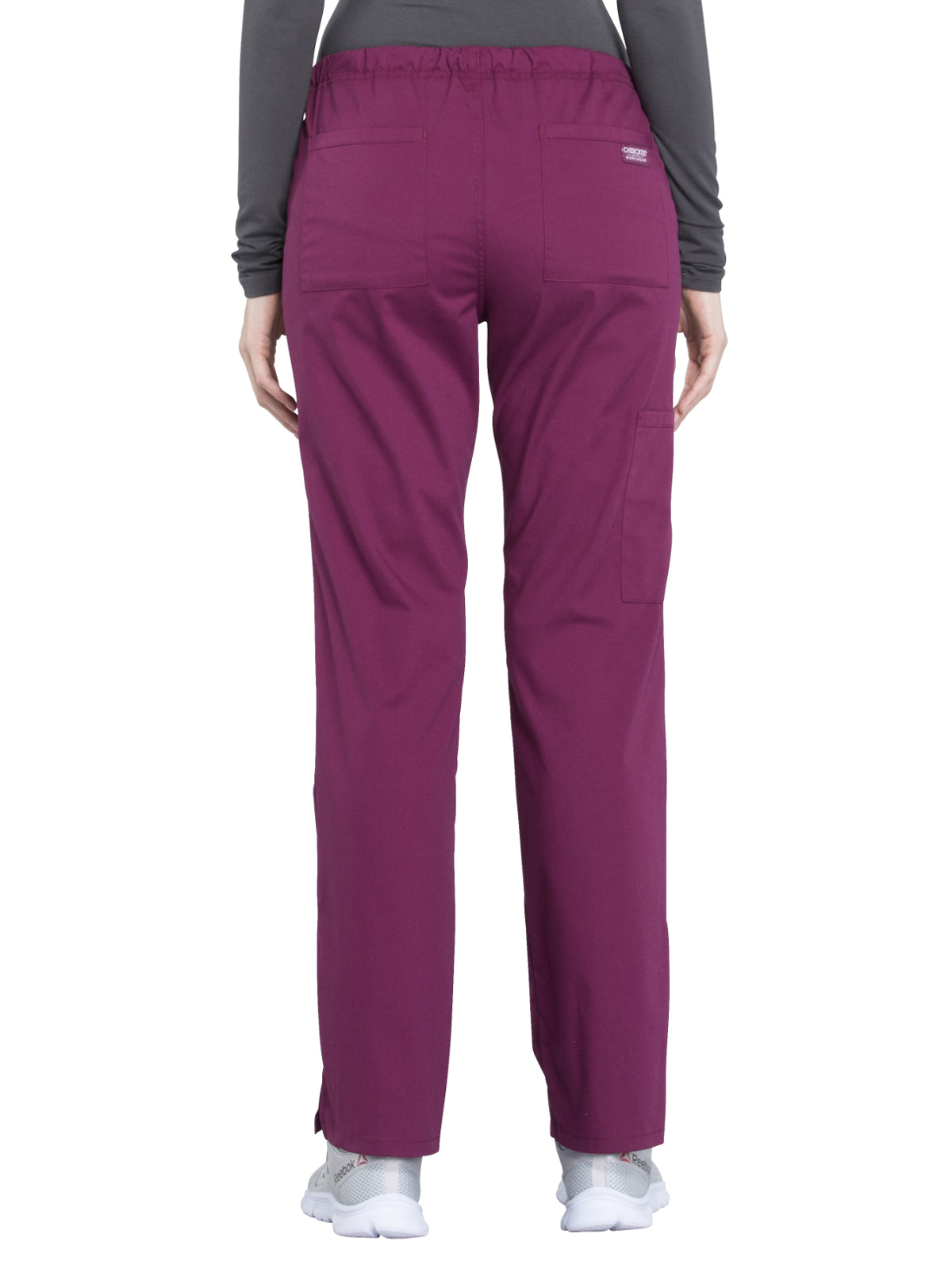 Women's Mid Rise Straight Leg Drawstring Pant - WW160 - Wine