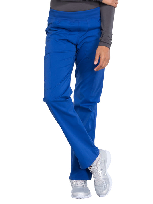 Women's Mid Rise Straight Leg Cargo Scrub Pant - WW170 - Galaxy Blue