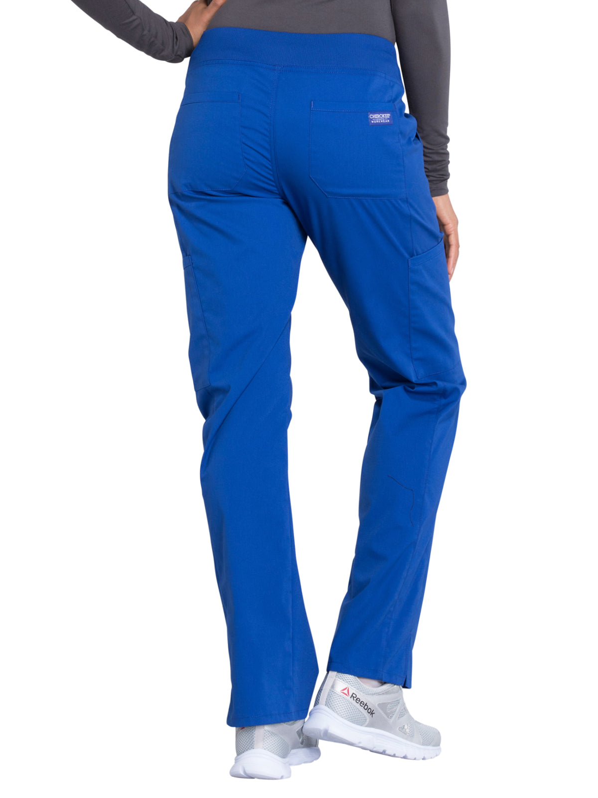 Women's Mid Rise Straight Leg Cargo Scrub Pant - WW170 - Galaxy Blue