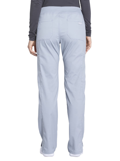 Women's Mid Rise Straight Leg Cargo Scrub Pant - WW170 - Grey