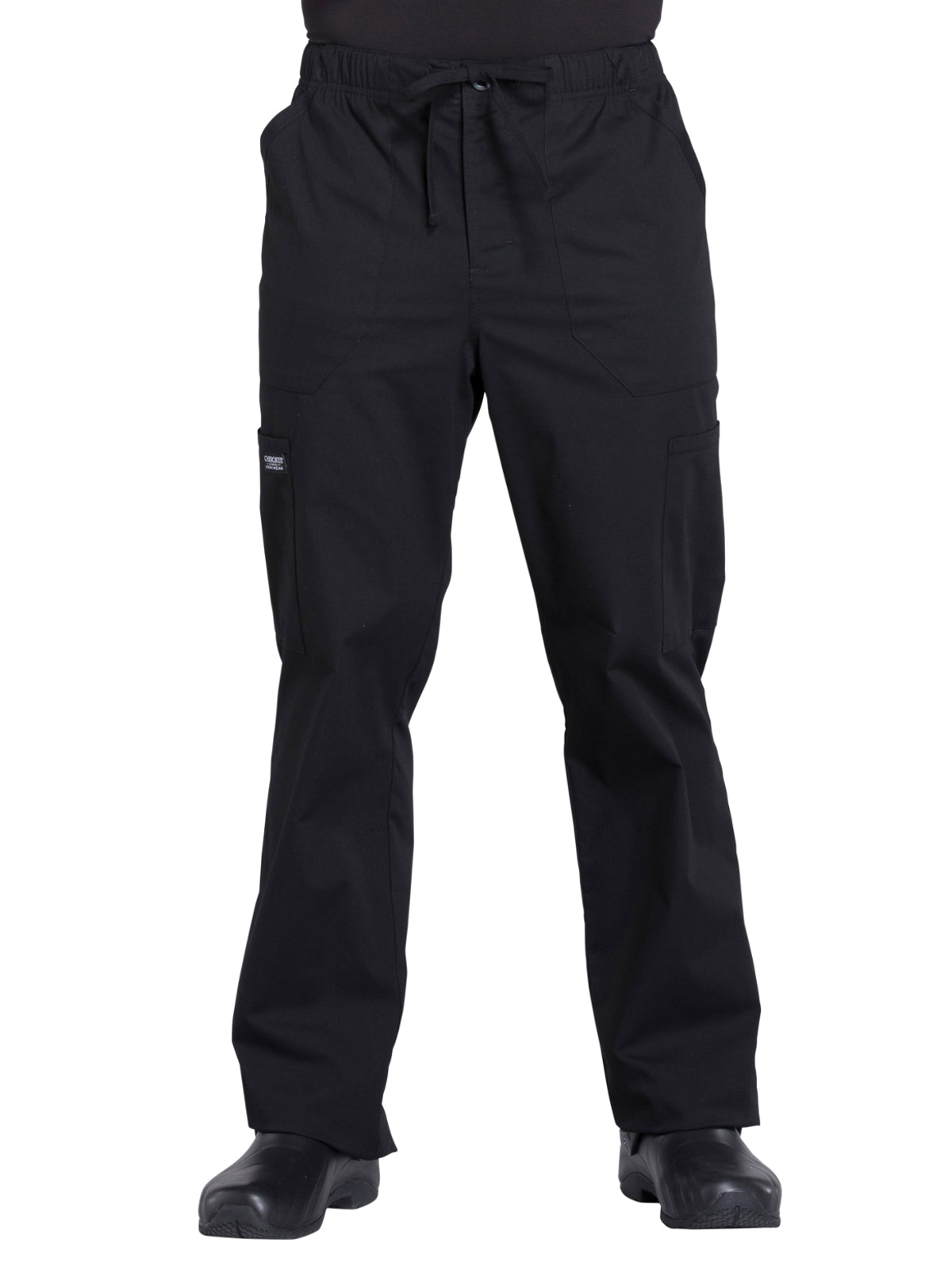 Men's Tapered Leg Fly Front Cargo Pant - WW190 - Black