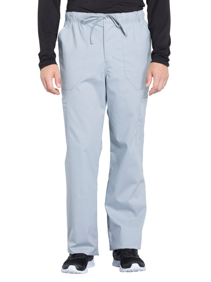 Men's Tapered Leg Fly Front Cargo Pant - WW190 - Grey