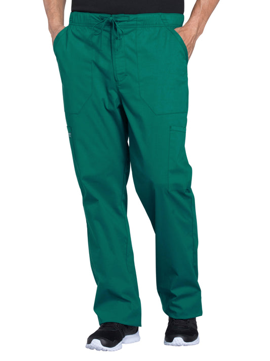 Men's Tapered Leg Fly Front Cargo Pant - WW190 - Hunter Green