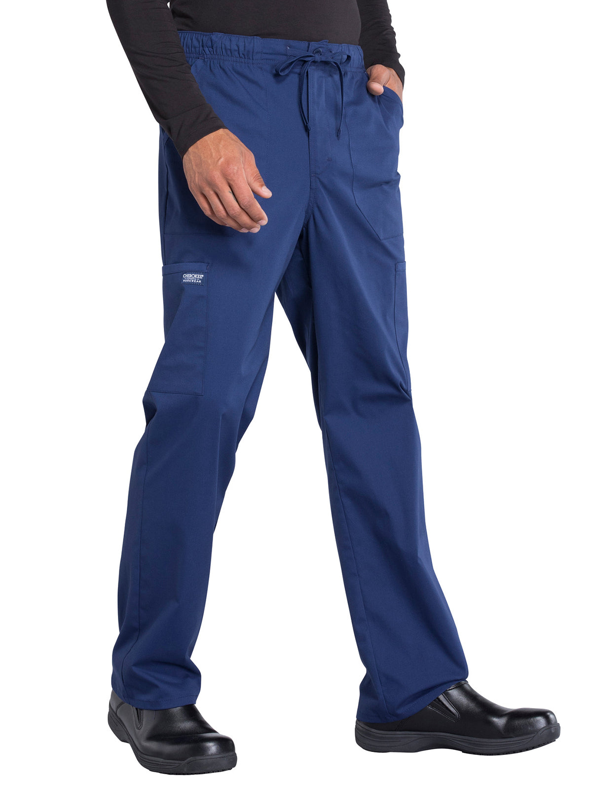 Men's Tapered Leg Fly Front Cargo Pant - WW190 - Navy