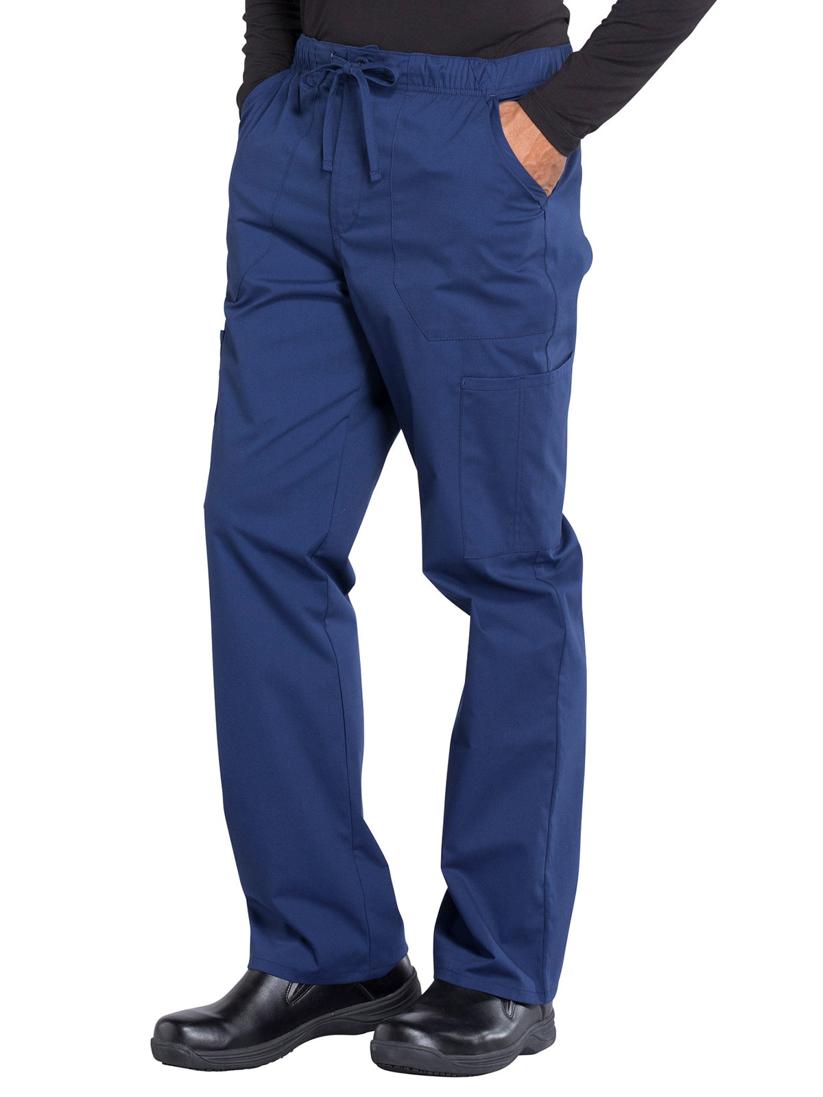 Men's Tapered Leg Fly Front Cargo Pant - WW190 - Navy