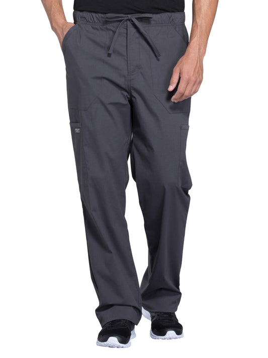 Men's Tapered Leg Fly Front Cargo Pant - WW190 - Pewter