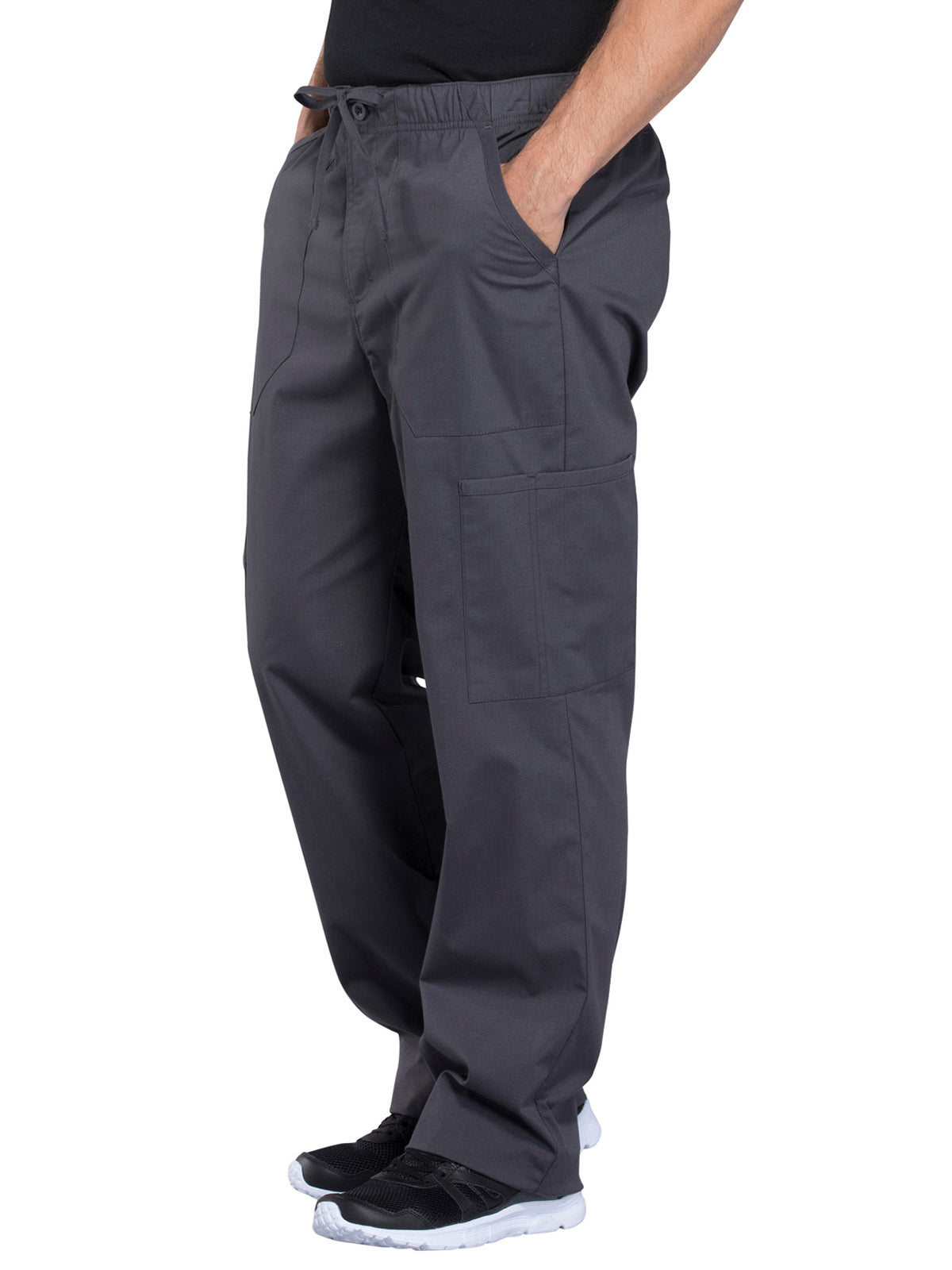 Men's Tapered Leg Fly Front Cargo Pant - WW190 - Pewter