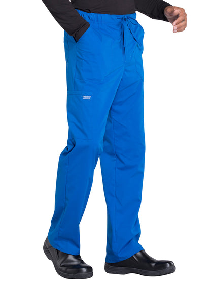 Men's Tapered Leg Fly Front Cargo Pant - WW190 - Royal