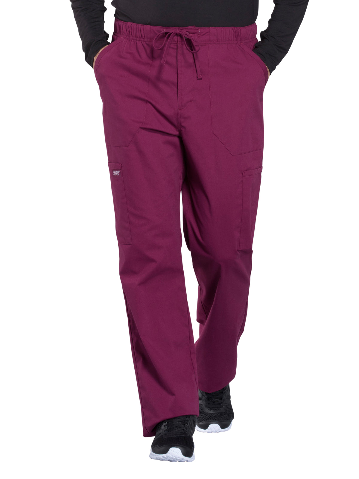 Men's Tapered Leg Fly Front Cargo Pant - WW190 - Wine