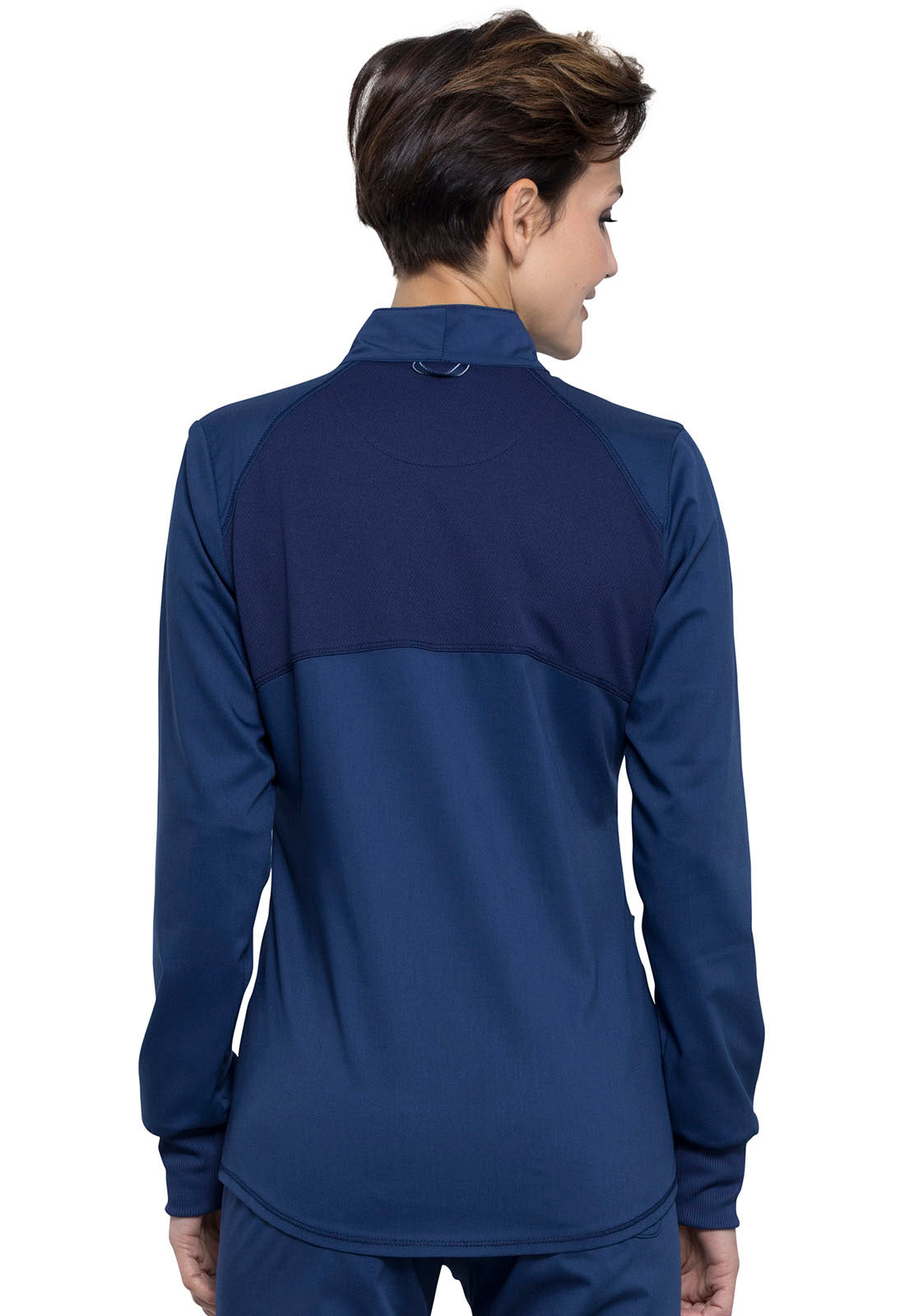 Women's 2-Pocket Zip Front Jacket - WW301 - Navy