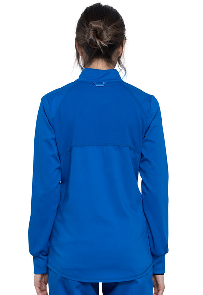 Women's 2-Pocket Zip Front Scrub Jacket - WW301 - Royal