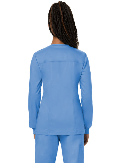 Women's 3-Pocket Snap Front Jacket - WW310 - Ciel