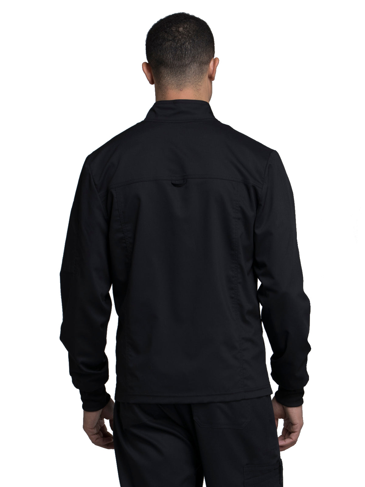 Men's 5-Pocket Zip Front Jacket - WW320 - Black