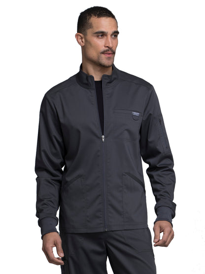 Men's 5-Pocket Zip Front Jacket - WW320 - Pewter