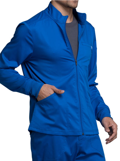 Men's 5-Pocket Zip Front Jacket - WW320 - Royal