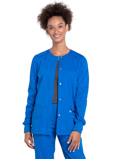 Women's 3-Pocket Snap Front Jacket - WW340 - Royal