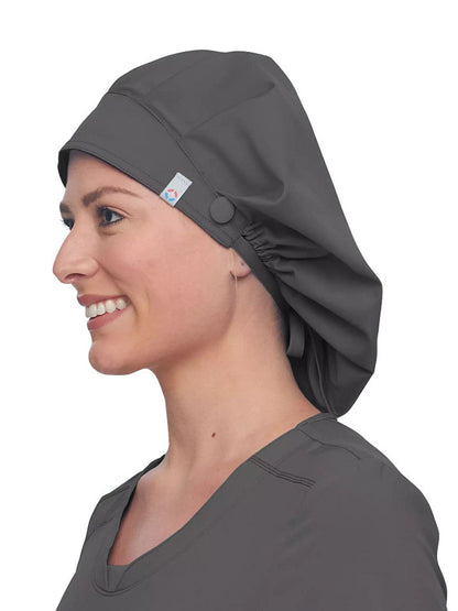 Unisex Bouffant Scrub Hat - WW508AB - Pewter