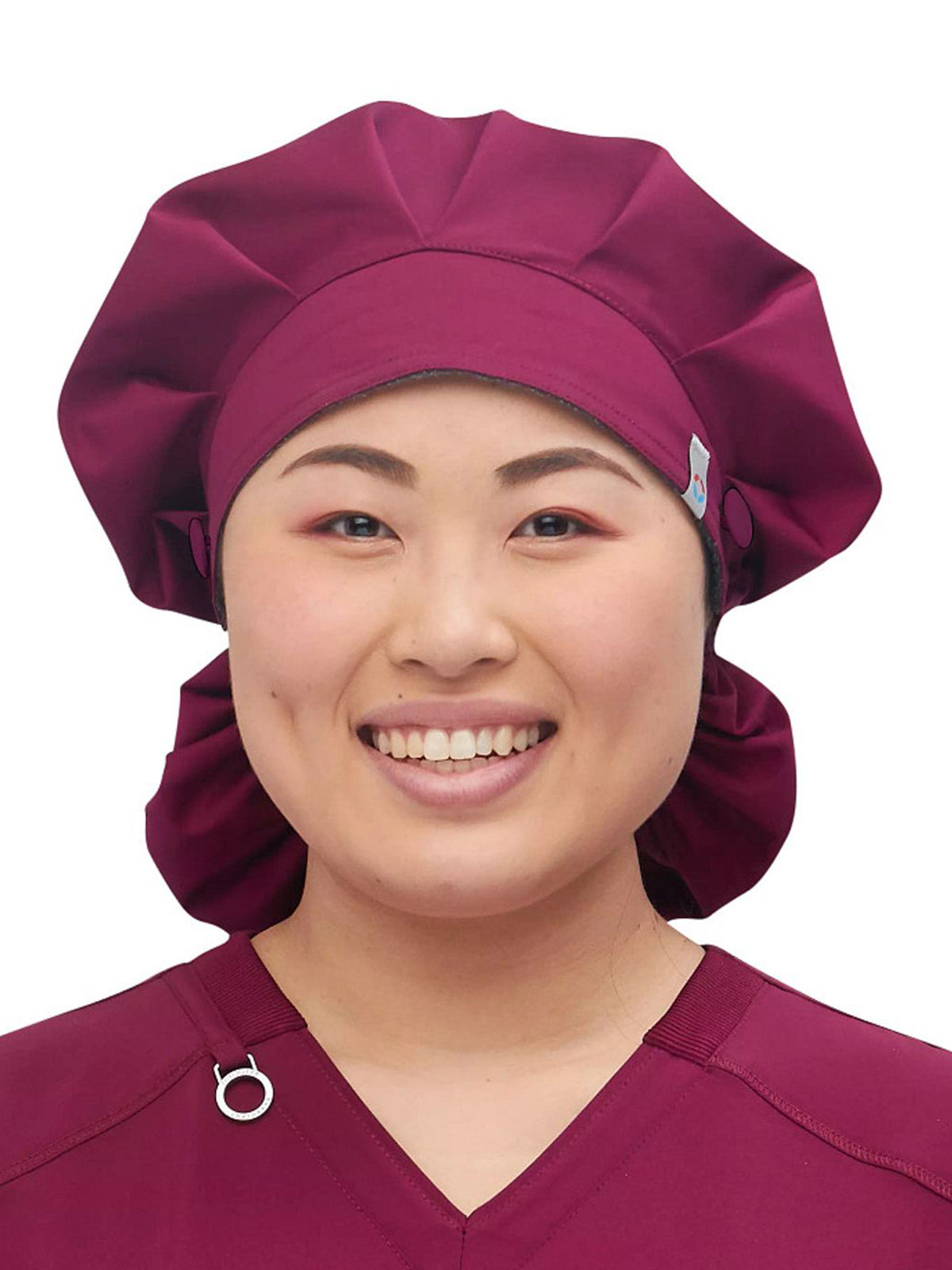 Unisex Bouffant Scrub Hat - WW508AB - Wine