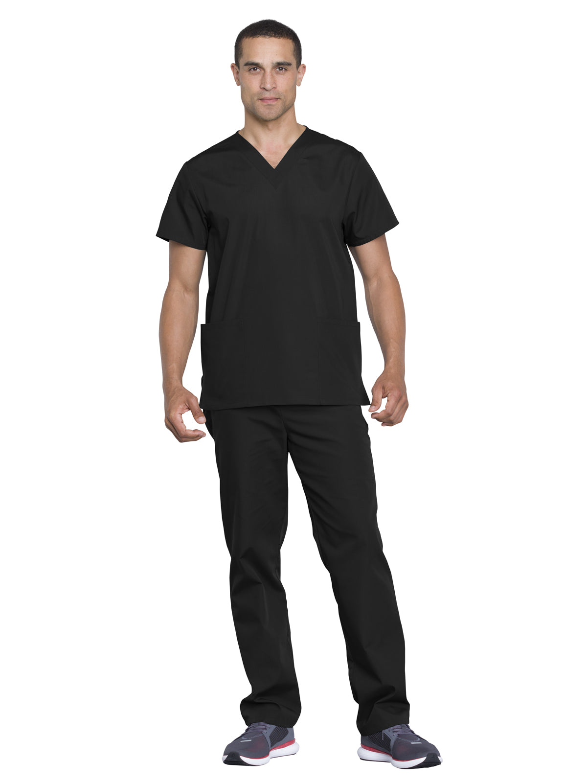 Unisex Scrub Top and Pant Set - WW530C - Black