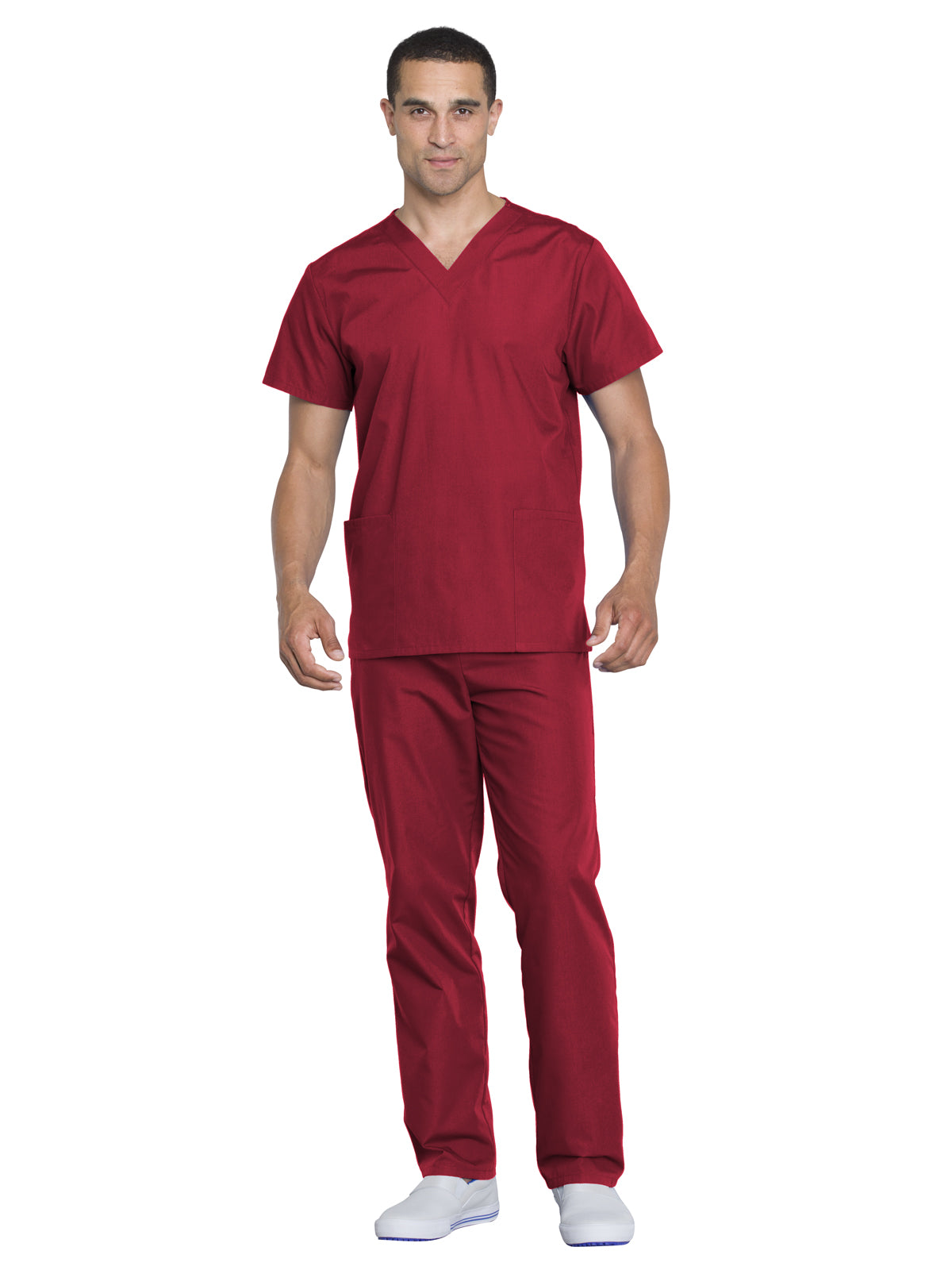 Unisex Scrub Top and Pant Set - WW530C - Red