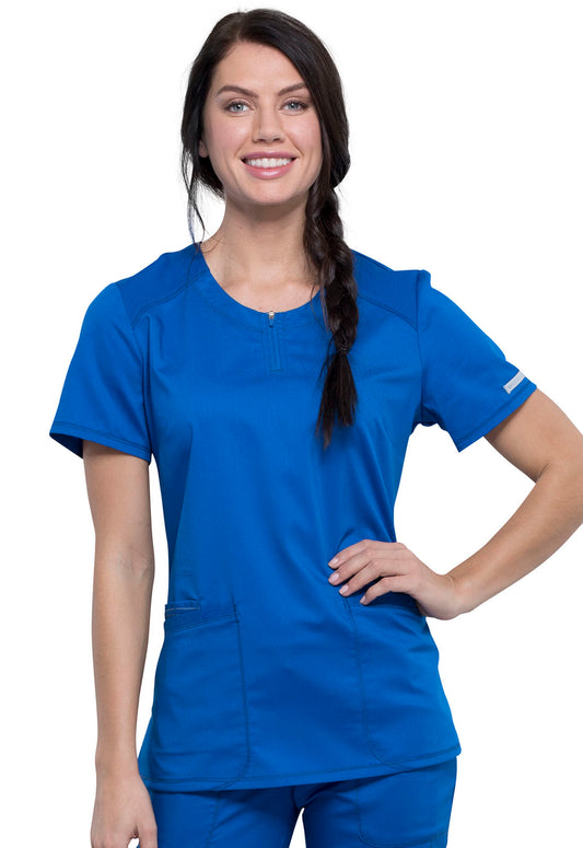 Women's Round Neck Scrub Top - WW602 - Royal