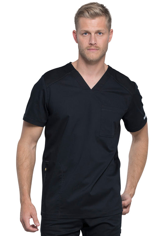 Men's V-Neck Top - WW603 - Black