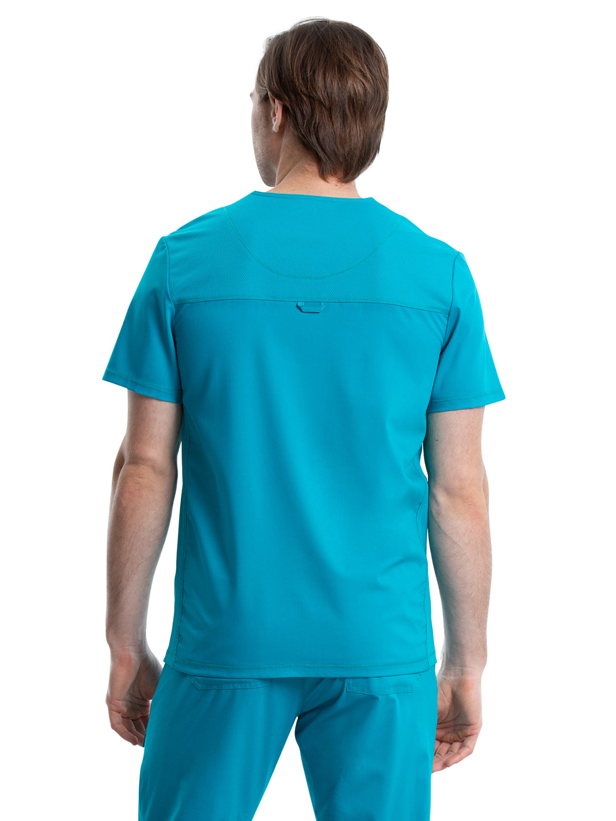 Men's V-Neck Top - WW603 - Teal Blue