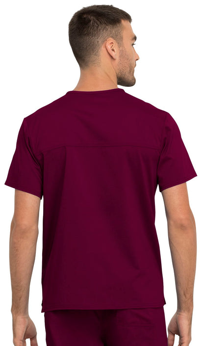 Unisex 1-Pocket Tuckable V-Neck Scrub Top - WW625 - Wine