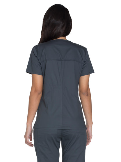 Women's 3-Pocket V-Neck Scrub Top - WW630 - Pewter