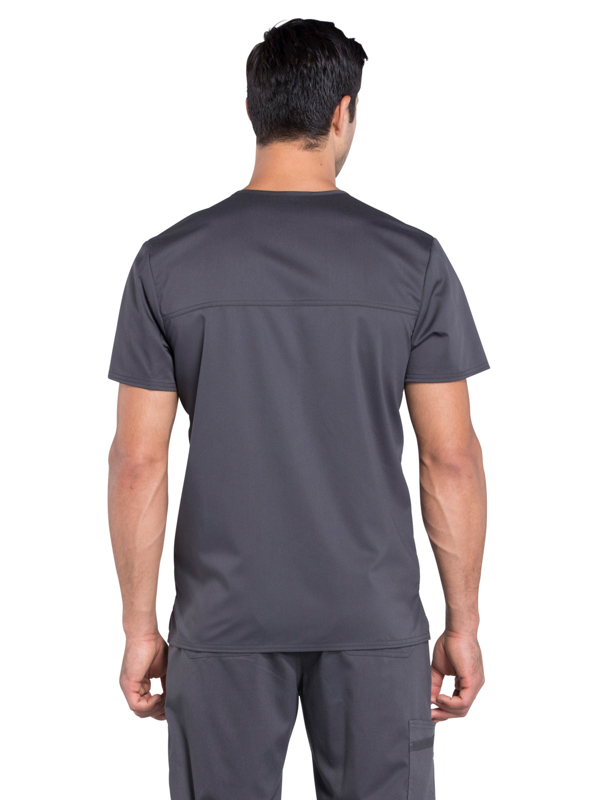 Men's 3-Pocket V-Neck Scrub Top - WW670 - Pewter