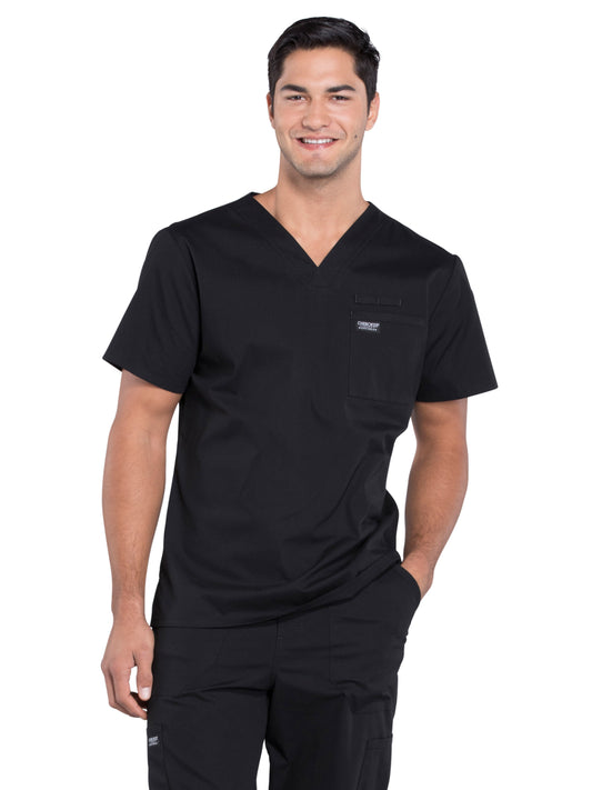 Men's Tuckable V-Neck Top - WW675 - Black