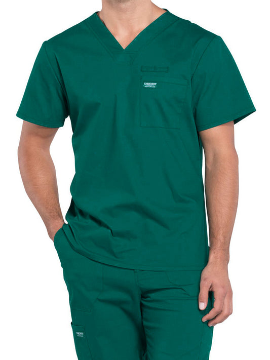 Men's Tuckable V-Neck Top - WW675 - Hunter Green