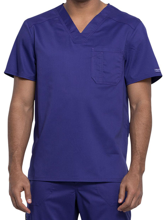 Men's 1-Pocket Tuckable V-Neck Top - WW690 - Grape